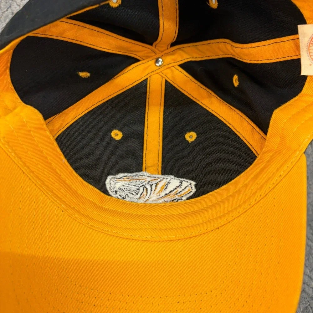 Missouri Tigers NCAA Baseball Cap Hat Black Gold Adjustable Mizzou Logo